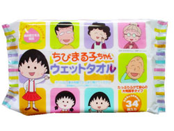 ちびまる子ちゃん　ウエットタオル 商品画像