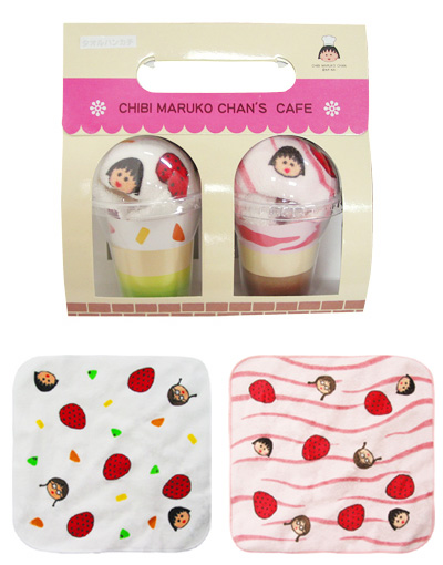 CHIBI MARUKO　CHAN'S　CAFE　シリーズ(パフェ2P)(ピンク×ホワイト) 商品画像