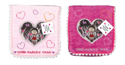 ハート柄ポケットタオル 商品画像