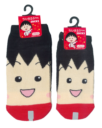 ちびまる子ちゃんフェイス靴下　キャラックスちびまる子ちゃん 商品画像