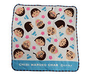 ガーゼハンカチ　まる子と友達・富士山